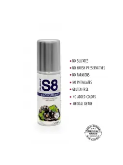 LUBRIFICANTE À BASE DE ÁGUA COM SABOR A GROSELHA NEGRA S8 STIMUL8 125ML 