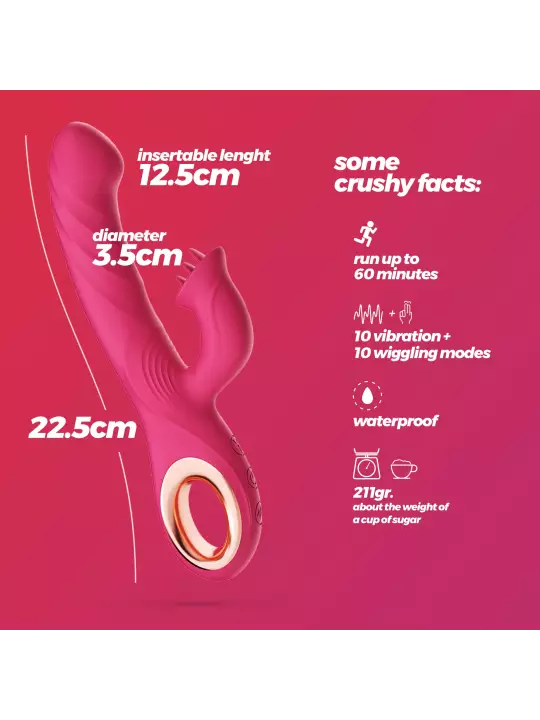 VIBRADOR RABBIT COM TORÇÃO MIRENCA CRUSHIOUS