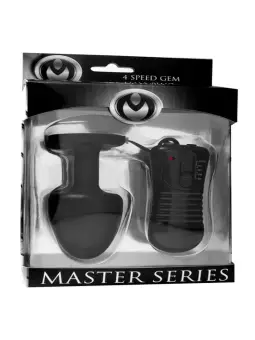 PLUG ANAL VIBRATÓRIO COM JOIA E COMANDO PARAGON MASTER SERIES