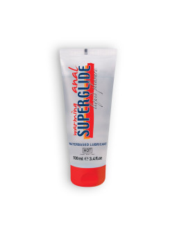 LUBRIFICANTE À BASE DE ÁGUA COM EFEITO CALOR WARMING ANAL SUPERGLIDE HOT™ 100ML