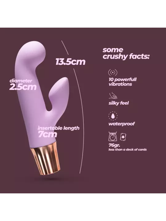 MINI VIBRADOR MELLOW CONY LAVANDA CRUSHIOUS MINI VIBRADOR MELLOW CONY LAVANDA CRUSHIOUS