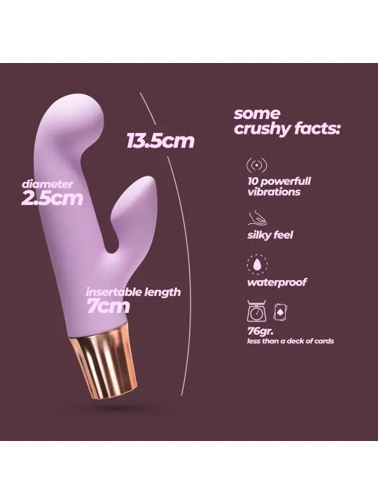 MINI VIBRADOR MELLOW CONY LAVANDA CRUSHIOUS