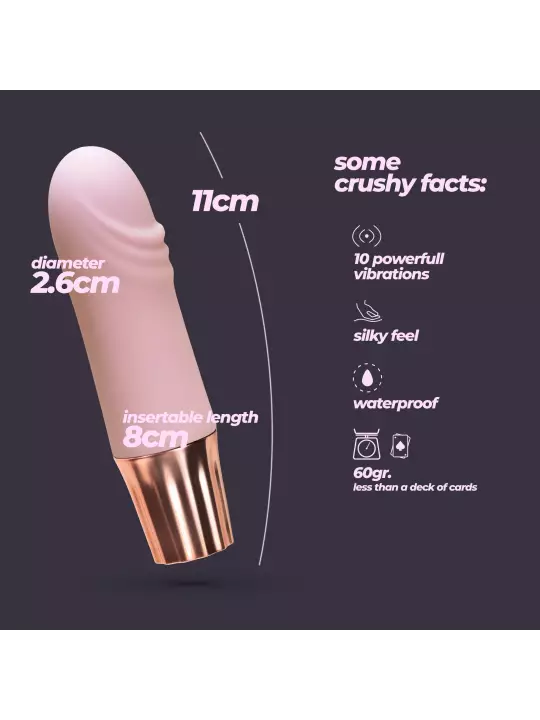 MINI VIBRADOR MELLOW WAVES ROSA CRUSHIOUS
