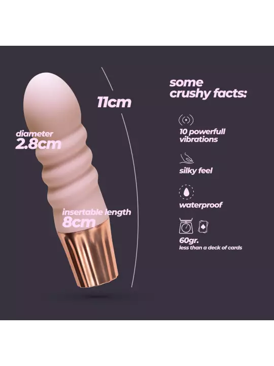 MINI VIBRADOR MELLOW BUBBLES ROSA CRUSHIOUS