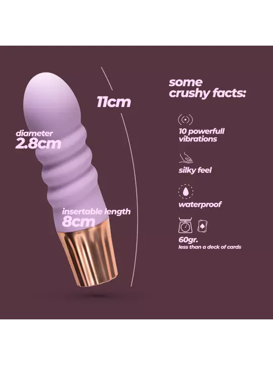MINI VIBRADOR MELLOW BUBBLES LAVANDA CRUSHIOUS