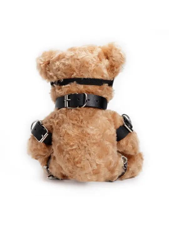 URSO DE PELÚCIA BONDAGE CRUSHITO PRETO 31CM CRUSHIOUS