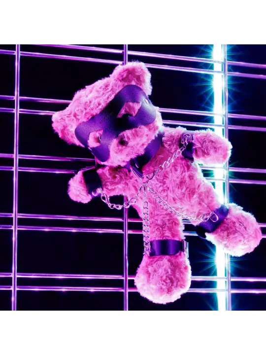 URSO DE PELÚCIA BONDAGE CRUSHITO PRETO 31CM CRUSHIOUS