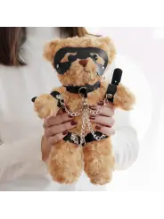 URSO DE PELÚCIA BONDAGE CRUSHITO PRETO 31CM CRUSHIOUS