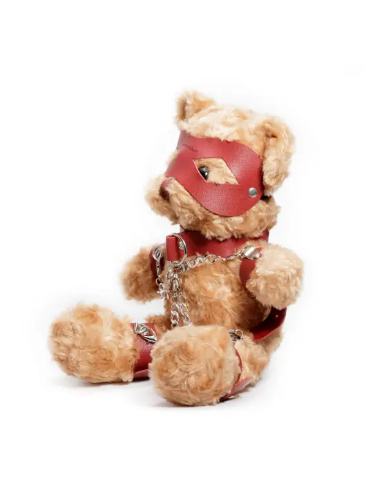 URSO DE PELÚCIA BONDAGE CRUSHITO VERMELHO 31CM CRUSHIOUS