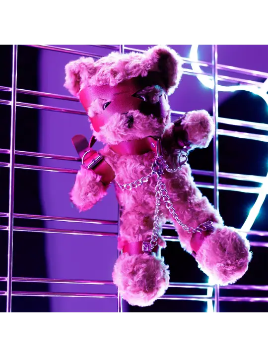 URSO DE PELÚCIA BONDAGE CRUSHITO VERMELHO 31CM CRUSHIOUS
