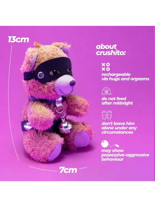 PORTA CHAVES URSO CRUSHITO COM GUIZO CRUSHIOUS