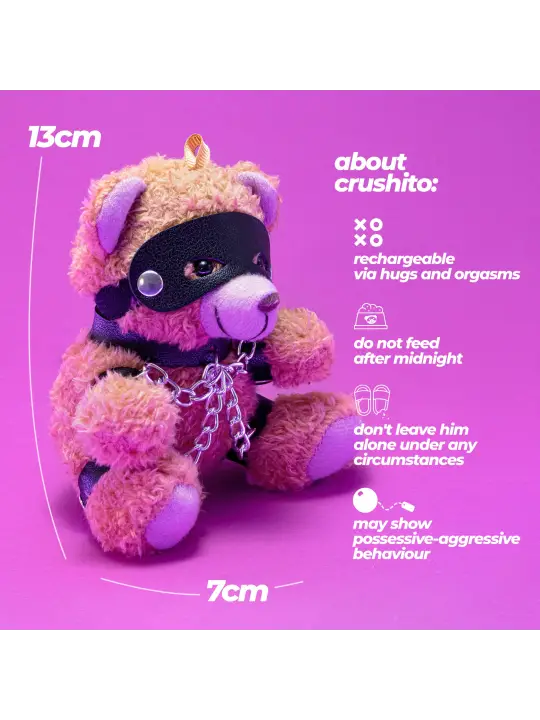 PORTA CHAVES URSO CRUSHITO COM CORRENTES CRUSHIOUS
