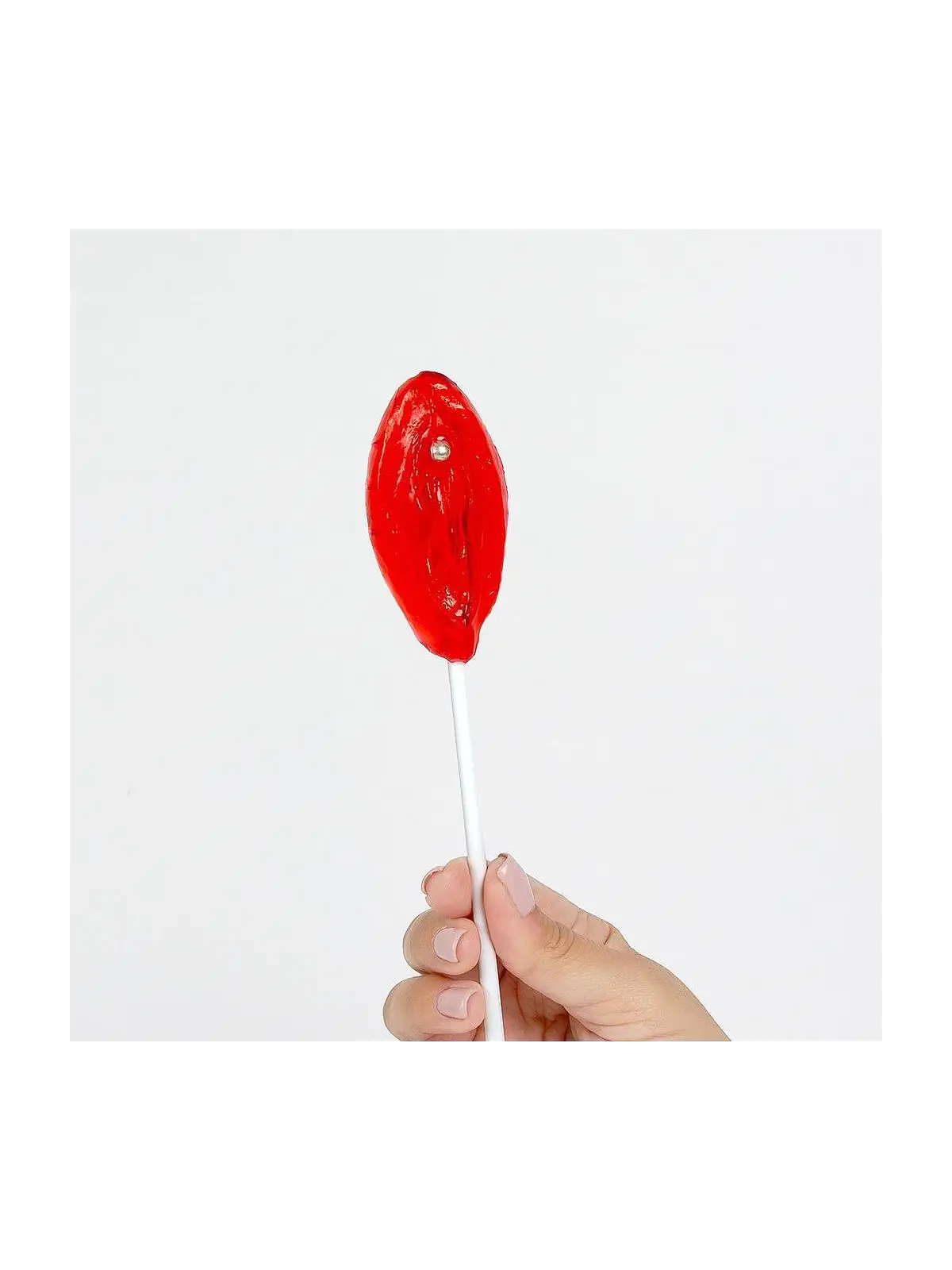 CHUPA-CHUPA DE GOMA EM FORMA DE VAGINA