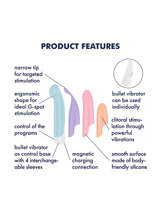 CONJUNTO DE VIBRADORES PLAYFUL FOUR SATISFYER