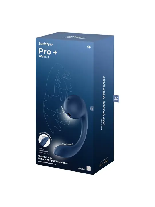 ESTIMULADOR PRO+ WAVE 4 CONNECT APP AZUL SATISFYER ESTIMULADOR PRO+ WAVE 4 CONNECT APP AZUL SATISFYER