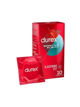 CAIXA COM 10 PRESERVATIVOS SENSITIVO SLIM FIT DUREX