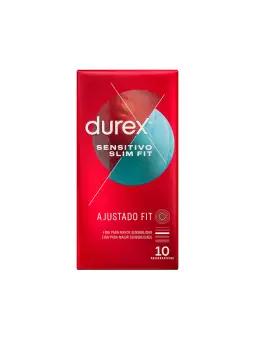 CAIXA COM 10 PRESERVATIVOS SENSITIVO SLIM FIT DUREX