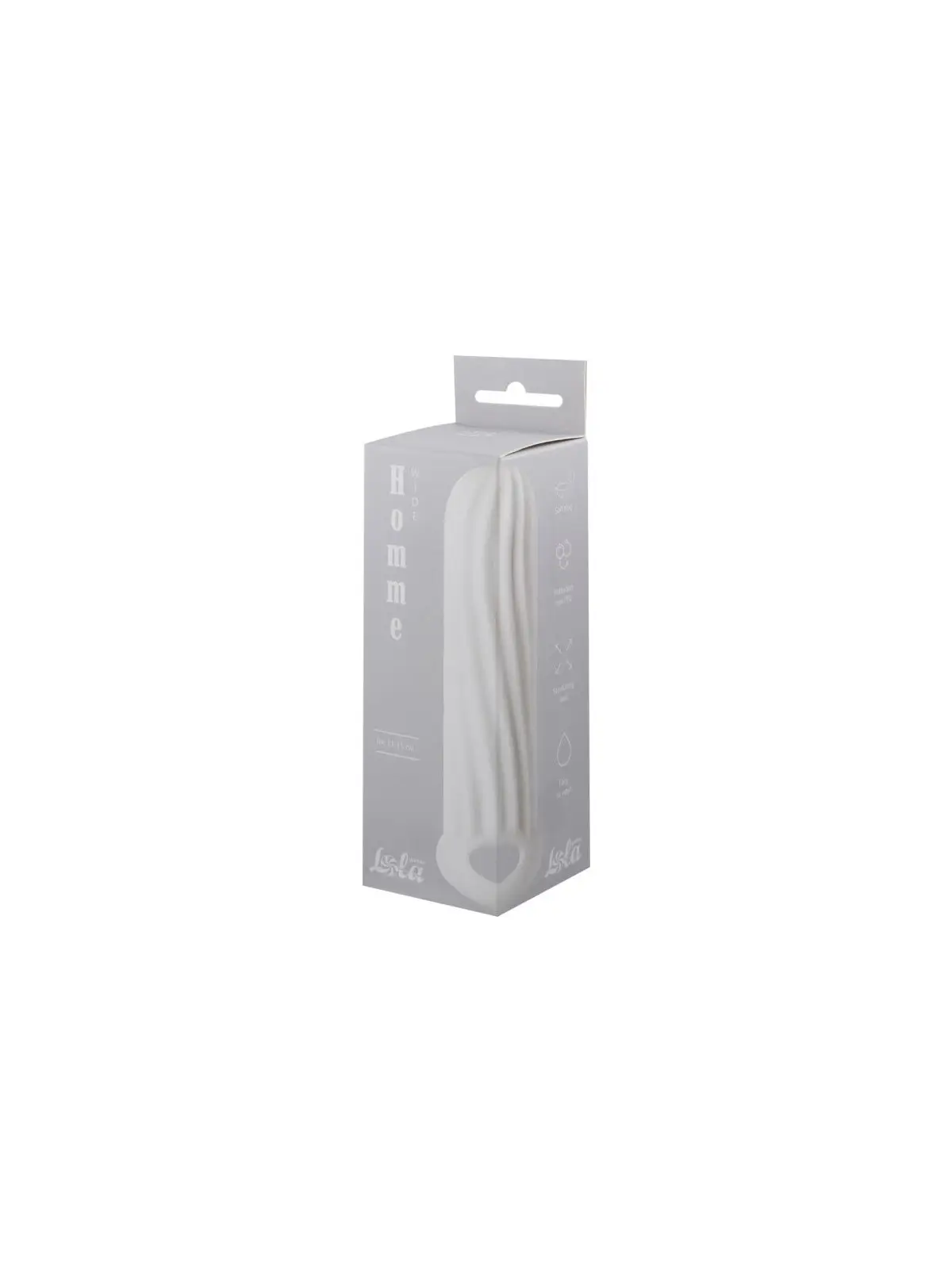 MANGA COM EXTENSÃO PARA O PÉNIS HOMME WIDE BRANCO LOLA GAMES 11-15CM