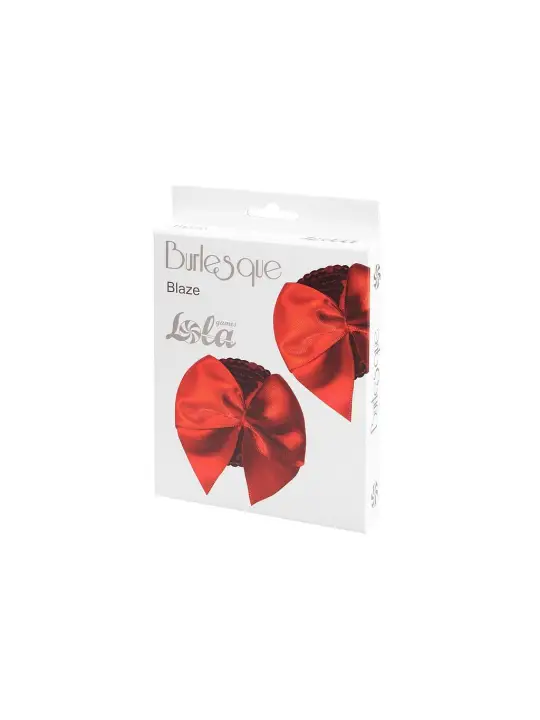 TAPA MAMILOS COM LAÇOS BURLESQUE BLAZE VERMELHO LOLA GAMES