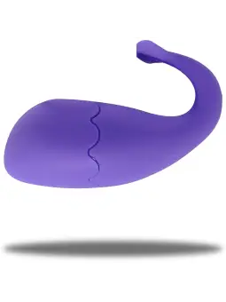 OVO VIBRATÓRIO RECARREGÁVEL COM COMANDO BARINE ROXO EVOQUE