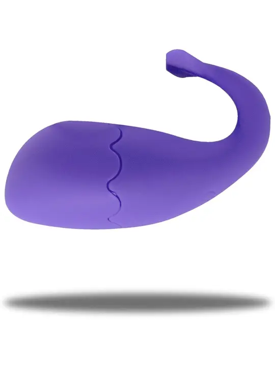 OVO VIBRATÓRIO RECARREGÁVEL COM COMANDO BARINE ROXO EVOQUE