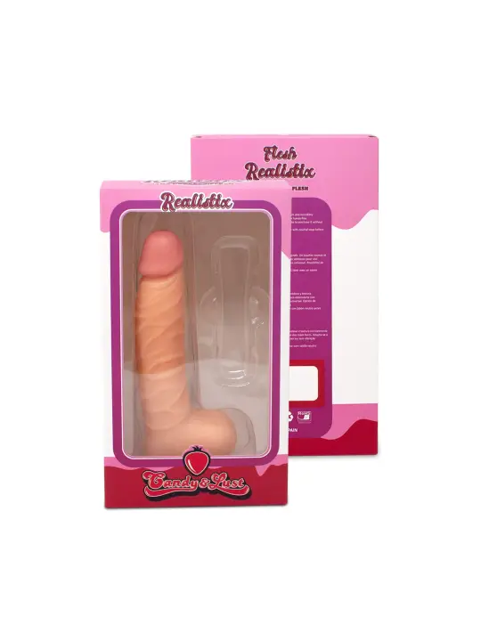 DILDO REALISTICO REALISTIX MOD.3 22CM CANDY LUST 