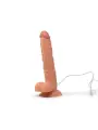 VIBRADOR REALISTICO COM TESTICULOS E COMANDO VIBE REALISTIX MOD.5 23,5CM CANDY LUST