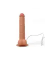VIBRADOR REALISTICO COM TESTICULOS E COMANDO VIBE REALISTIX MOD.5 23,5CM CANDY LUST