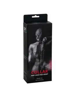 COLEIRA E TRELA COM CORAÇÕES ARGUS FETISH ARGUS TOYS