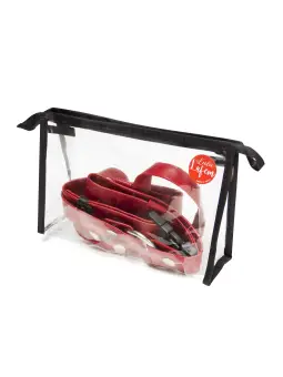 ARNÊS ARTESANAL EM COURO VERMELHO 3 CM/ L LULÚ LAFEM