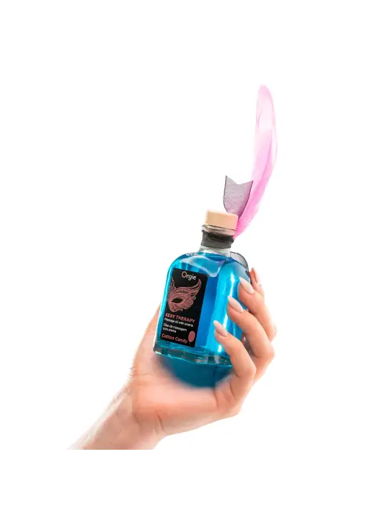 KIT DE MASSAGEM LIPS SEXY THERAPY ALGODÃO DOCE 100ML ORGIE