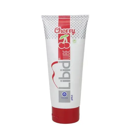 LUBRIFICANTE À BASE DE ÁGUA COM AROMA A CEREJA LIBID LUBE 200ML