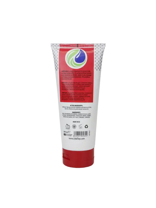 LUBRIFICANTE À BASE DE ÁGUA COM AROMA A CEREJA LIBID LUBE 200ML