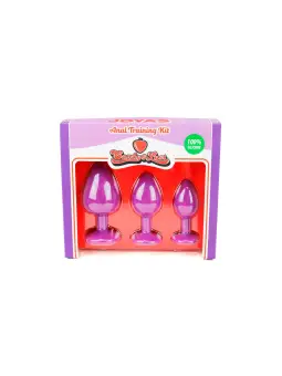 CONJUNTO DE JOIAS PARA TREINO ANAL ROXO CANDY LUST