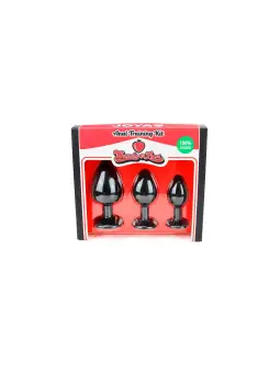 CONJUNTO DE JOIAS PARA TREINO ANAL PRETO CANDY LUST