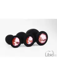 CONJUNTO DE JOIAS PARA TREINO ANAL PRETO CANDY LUST