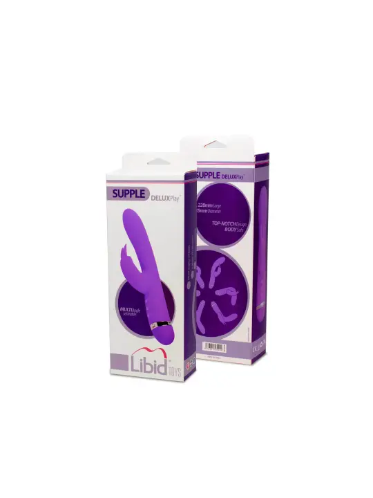 VIBRADOR RABBIT SUPPLE DELUX PLAY ROXO LIBID TOYS VIBRADOR RABBIT SUPPLE DELUX PLAY ROXO LIBID TOYS