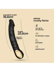 VIBRADOR FLEXÍVEL MAGNUS BEND PRETO CRUSHIOUS