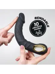 VIBRADOR FLEXÍVEL MAGNUS BEND PRETO CRUSHIOUS
