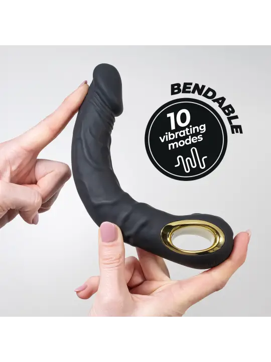 VIBRADOR FLEXÍVEL MAGNUS BEND PRETO CRUSHIOUS