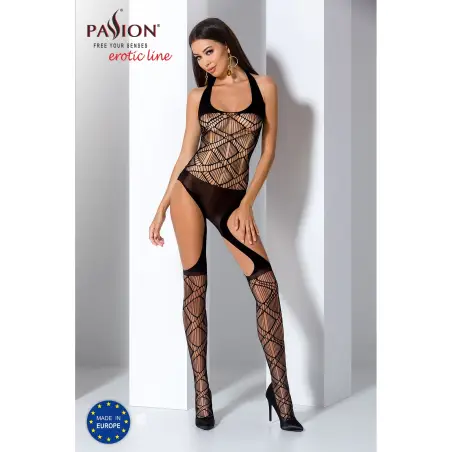 CATSUIT BS060 PRETO EROTIC LINE PASSION 