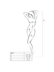 CATSUIT BS077 PRETO EROTIC LINE PASSION