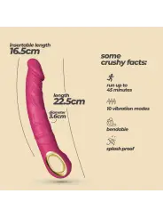 VIBRADOR FLEXÍVEL MAGNUS BEND ROSA CRUSHIOUS
