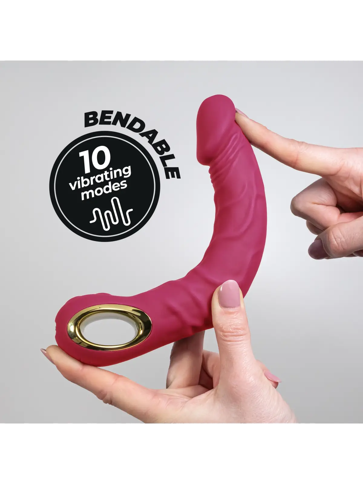 VIBRADOR FLEXÍVEL MAGNUS BEND ROSA CRUSHIOUS