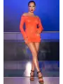 VESTIDO CR-4859 LARANJA CHILIROSE VESTIDO CR-4859 LARANJA CHILIROSE