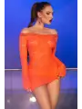 VESTIDO CR-4859 LARANJA CHILIROSE VESTIDO CR-4859 LARANJA CHILIROSE