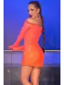 VESTIDO CR-4859 LARANJA CHILIROSE VESTIDO CR-4859 LARANJA CHILIROSE