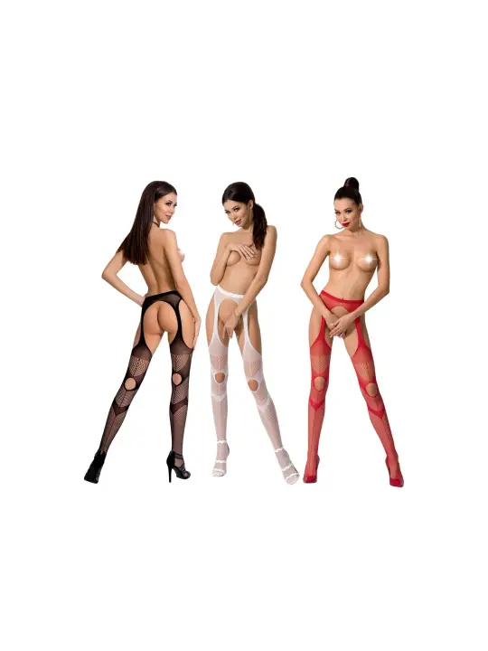 COLLANTS COM EFEITO DE LIGAS S009 PRETAS EROTIC LINE PASSION