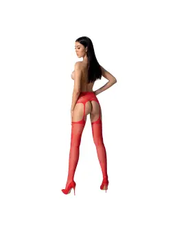 COLLANTS COM EFEITO DE LIGAS S028 VERMELHAS EROTIC LINE PASSION