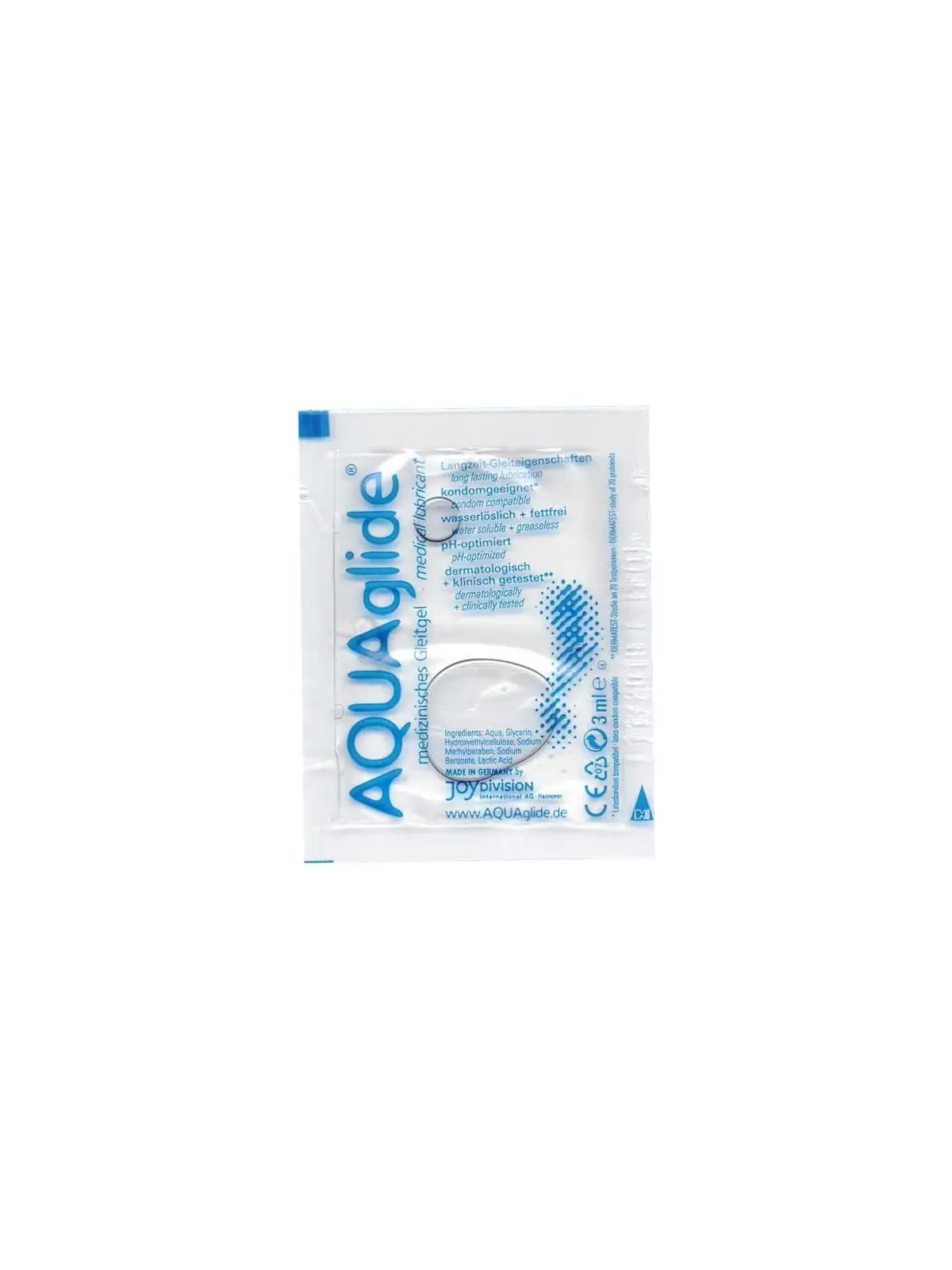 SAQUETA DE LUBRIFICANTE AQUAGLIDE NEUTRO 3 ML